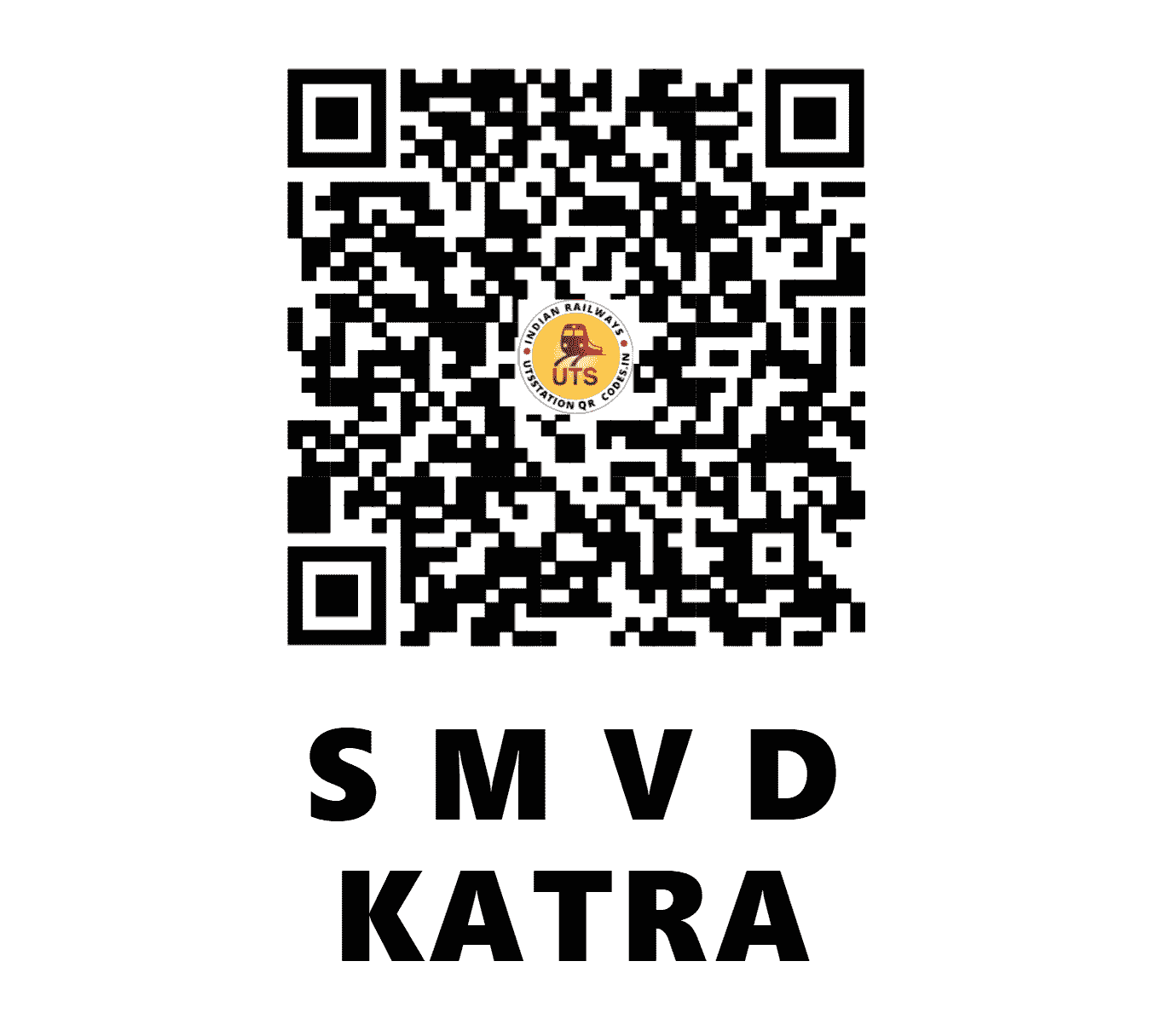UTS QR Code for S M V D KATRA - SVDK - NR (JAMMU AND KASHMIR)
